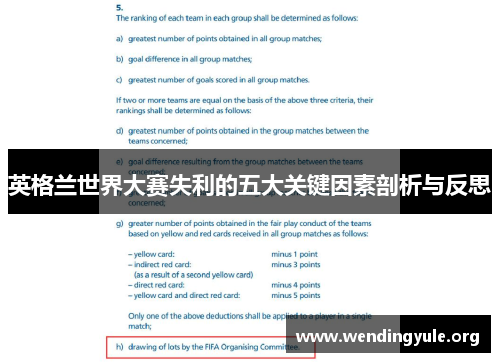 英格兰世界大赛失利的五大关键因素剖析与反思
